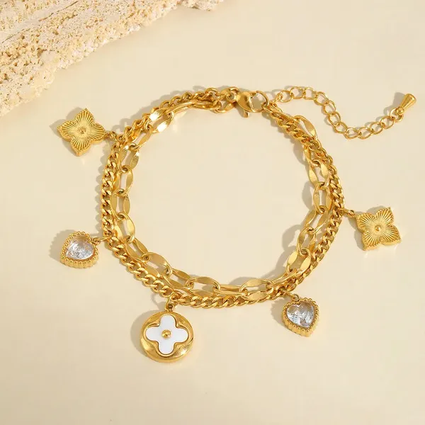 Gold_Clover_Charm_Bracelets_For_Women